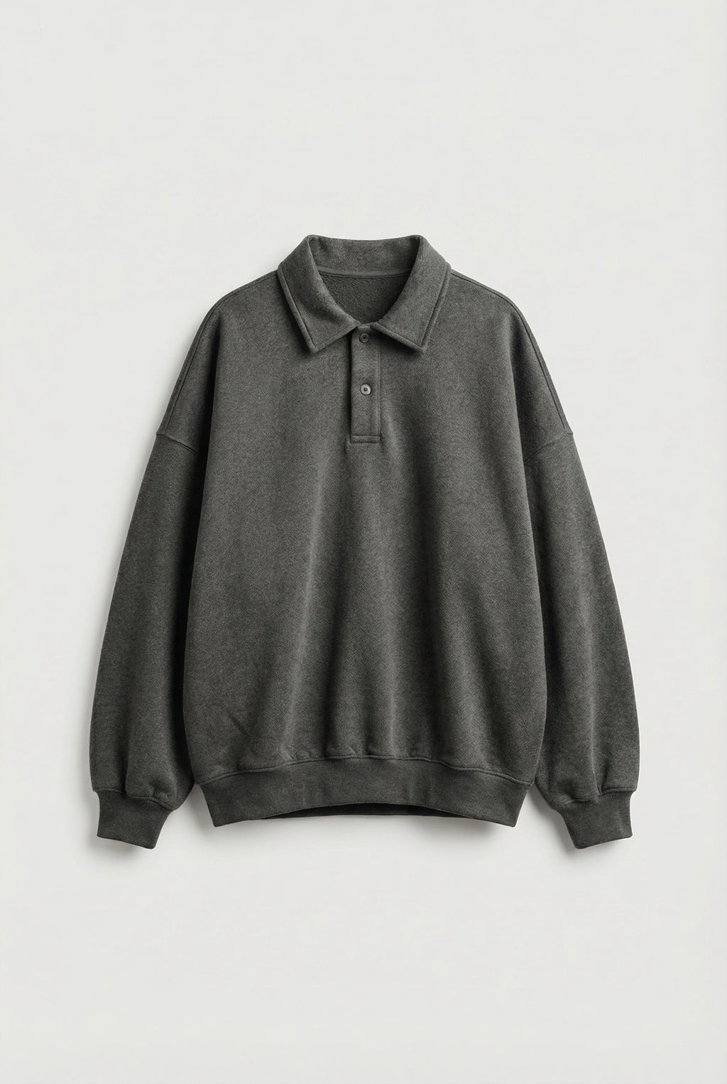Polo Collar Sweatshirt