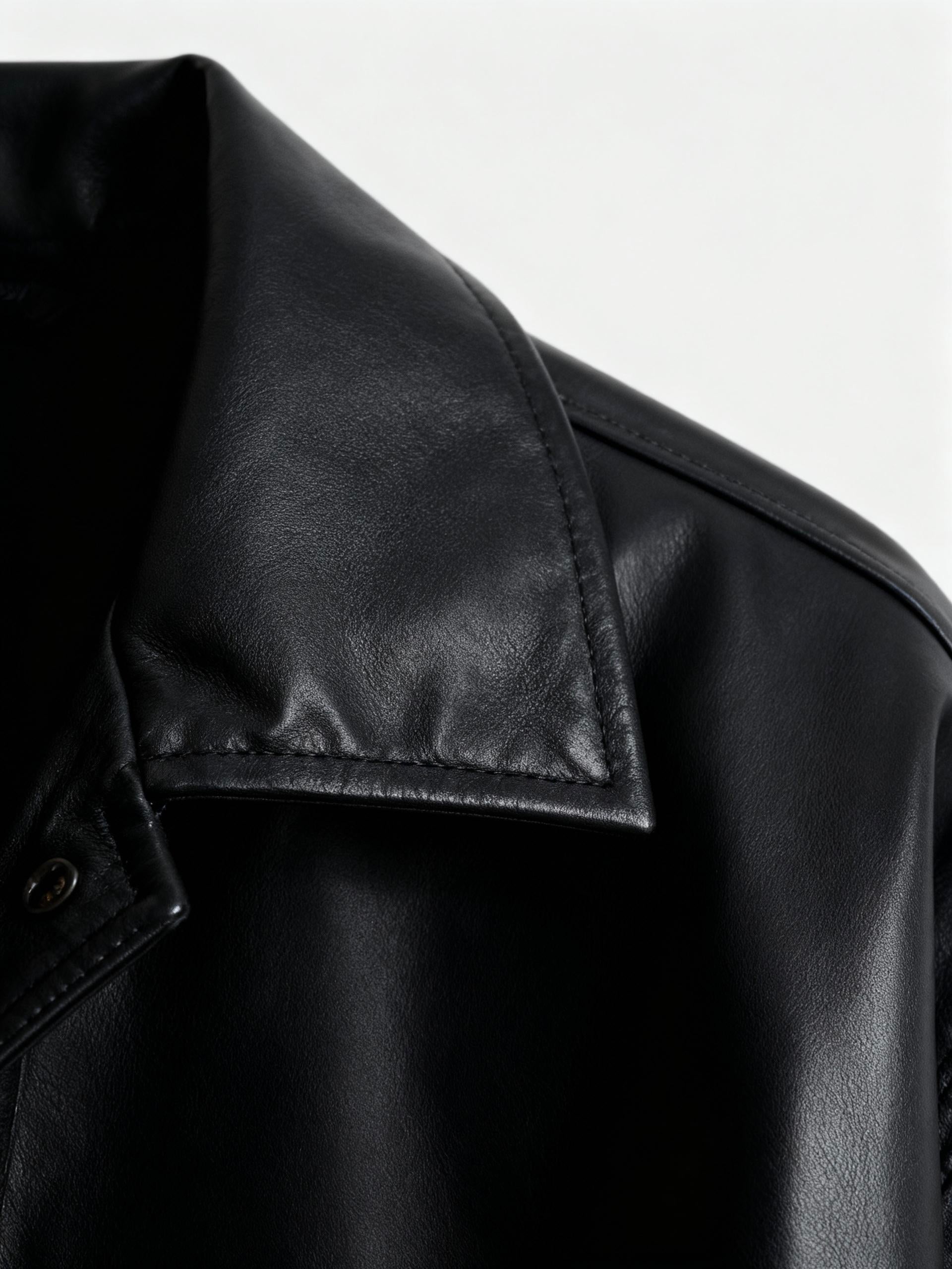 Oversized Leather Jacket