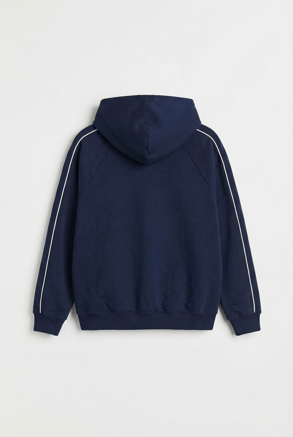 Contrast Piping Raglan Hoodie