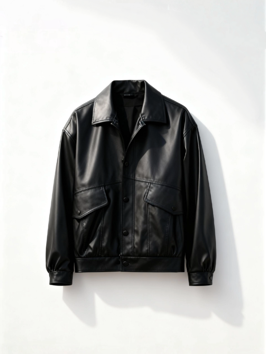 Oversized Leather Jacket