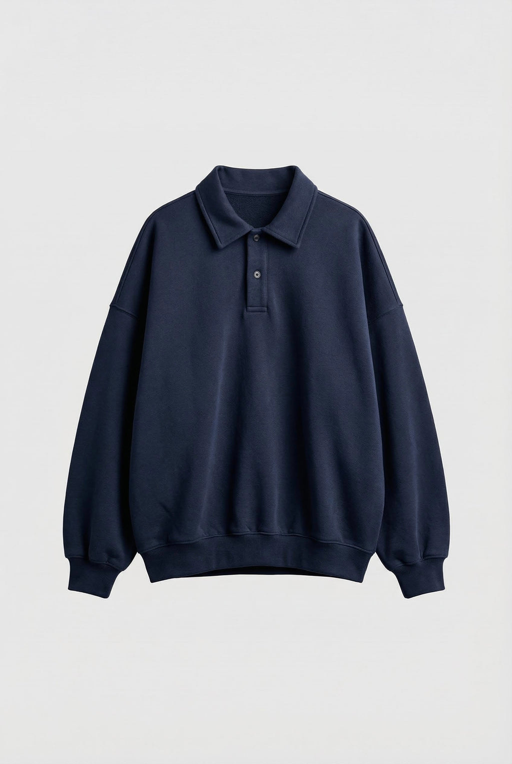 Polo Collar Sweatshirt