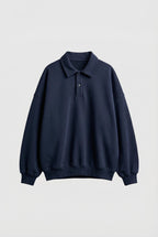 Polo Collar Sweatshirt