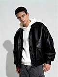 Oversized Leather Jacket