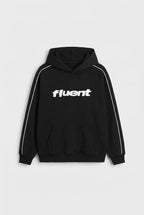 Contrast Piping Raglan Hoodie