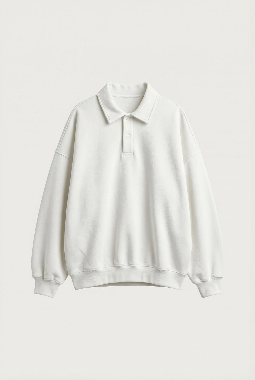 Polo Collar Sweatshirt