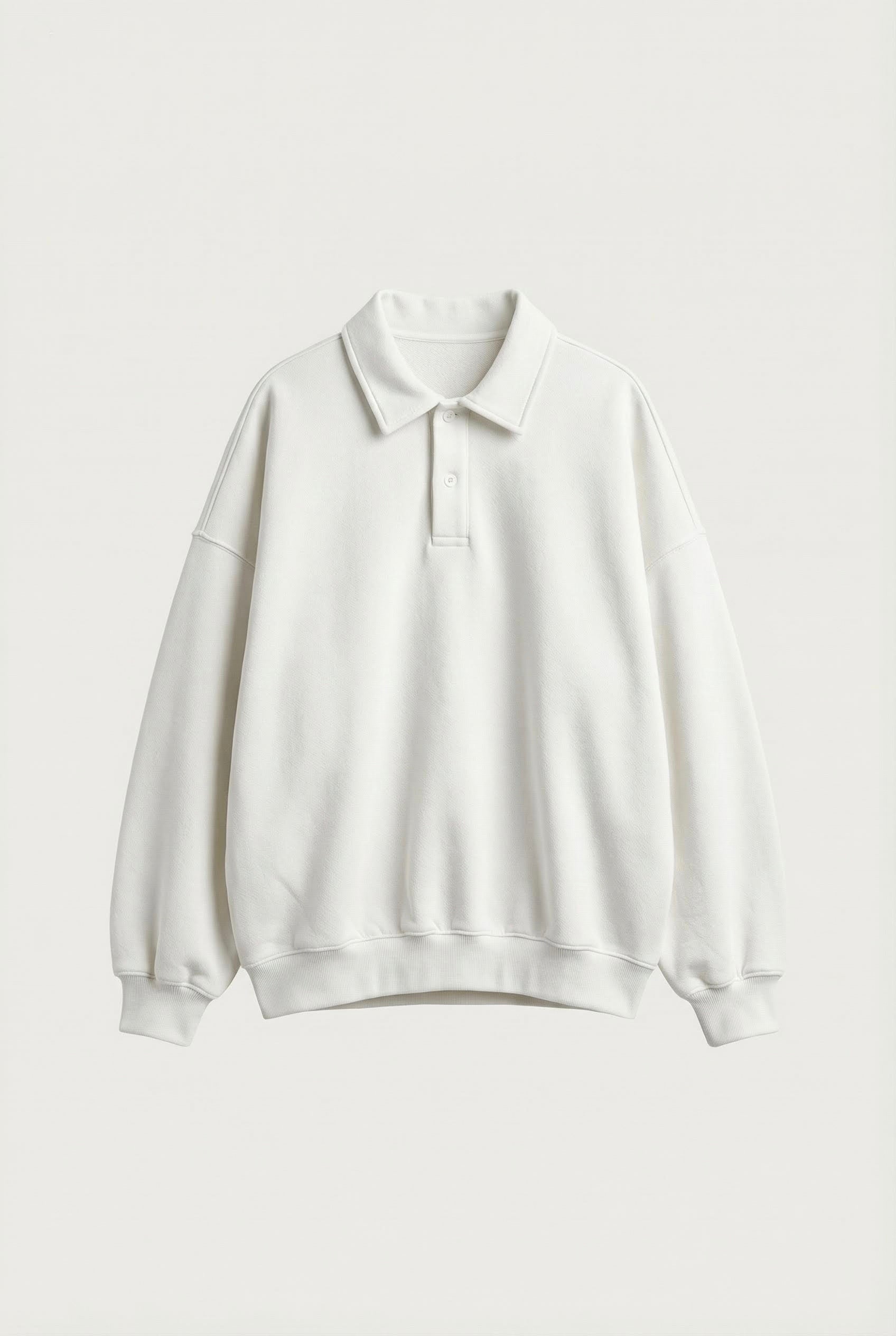 Polo Collar Sweatshirt