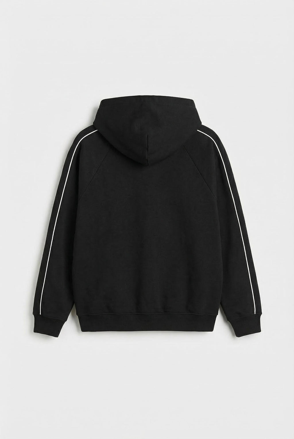 Contrast Piping Raglan Hoodie