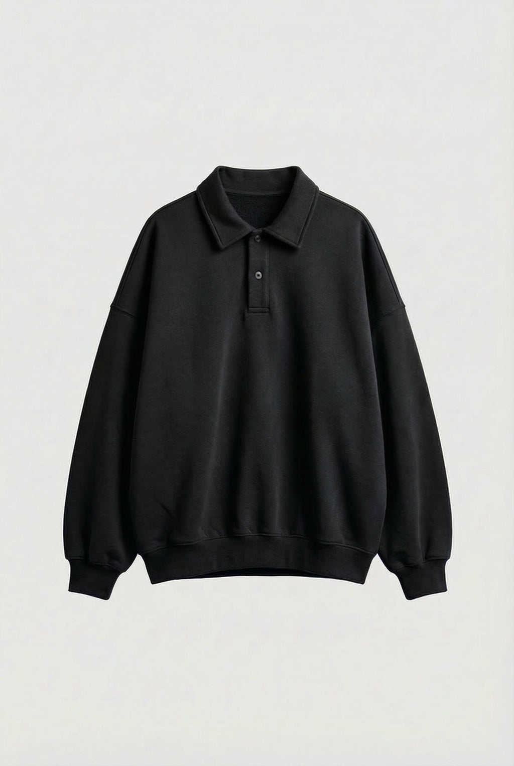 Polo Collar Sweatshirt