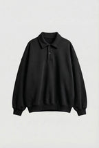 Polo Collar Sweatshirt
